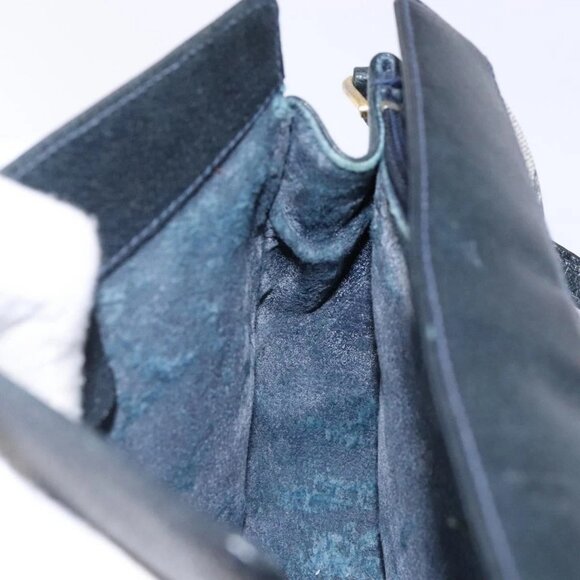 GUCCI GG Supreme Sherry Line Shoulder Bag PVC Navy Gold 72 02 024 Auth BA5227 - Picture 12 of 16